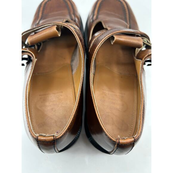 Dr. Martens VTG  Rare Chunky Mary Jane Brown Shoes Made in England US 10 8305 - Picture 9 of 12